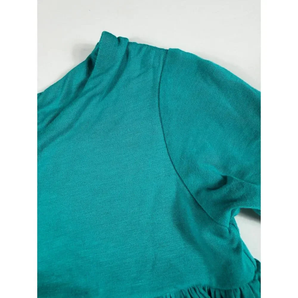 Remie Girl Pocket Day Dress Aqua Mermaid Size 4